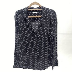 Equipment Adalyn Blouse Screw Print